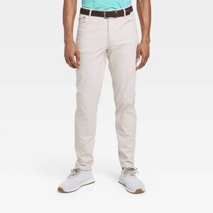Men's 360 Golf Pant Stone 32X32 – All In Motion Moisture Wicking,‎ UPF 50+